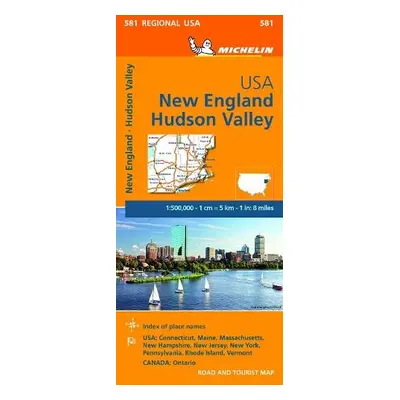 New England, Hudson Valley - Michelin Regional Map 581 - Michelin