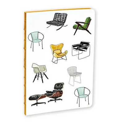 Mid-Century Modern Chairs A5 Notebook - Hail Tiger Studio