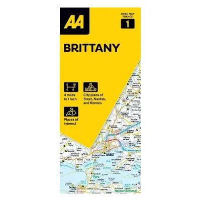 AA Road Map Brittany