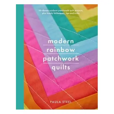 Modern Rainbow Patchwork Quilts - Steel, Paula