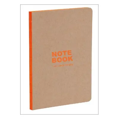 Kraft and Orange A5 Notebook