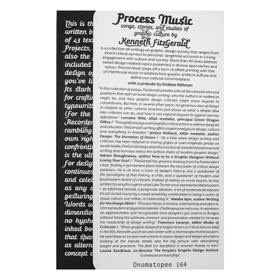 Process Music: songs, stories, and studies of graphic culture - Fitzgerald, Kenneth