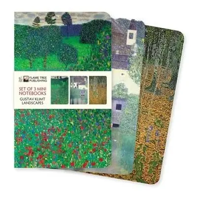 Klimt Landscapes Set of 3 Mini Notebooks