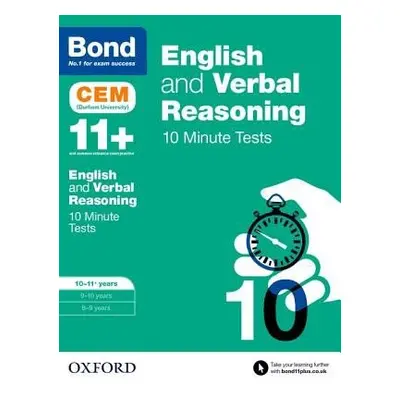 Bond 11+: English a Verbal Reasoning: CEM 10 Minute Tests: Ready for the 2024 exam - Hughes, Mic