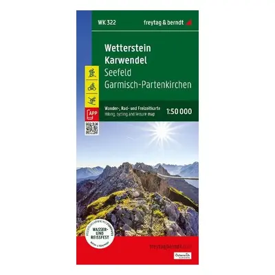 Wetterstein - Karwendel, hiking, cycling and leisure map 1:50,000 - Freytag Berndt