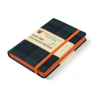 Waverley (L): Black Watch Tartan Cloth Large Notebook