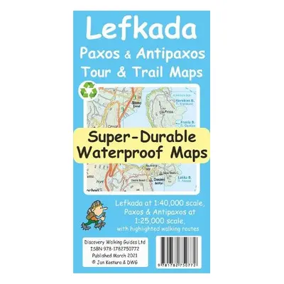 Lefkada, Paxos and Antipaxos Tour and Trail Maps - Kostura, Jan