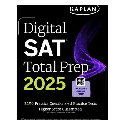 Digital SAT Total Prep 2025 with 2 Full Length Practice Tests, 1,000+ Practice Questions, and En