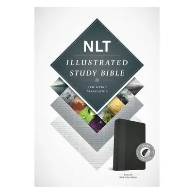 NLT Illustrated Study Bible Tutone Black/Onyx, Indexed - Tyndale