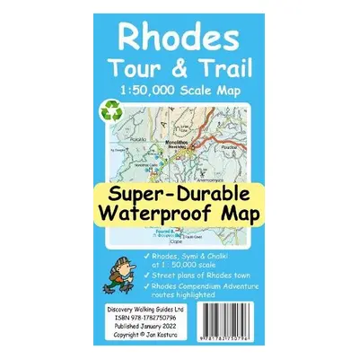 Rhodes Tour and Trail Map - Kostura, Jan