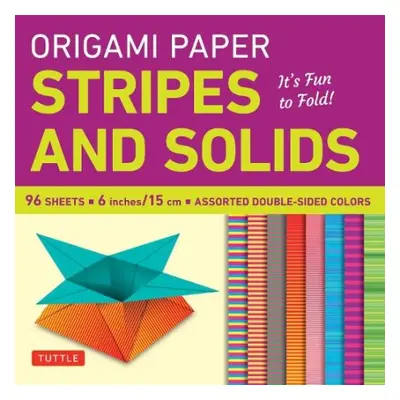 Origami Paper - Stripes and Solids 6" - 96 Sheets