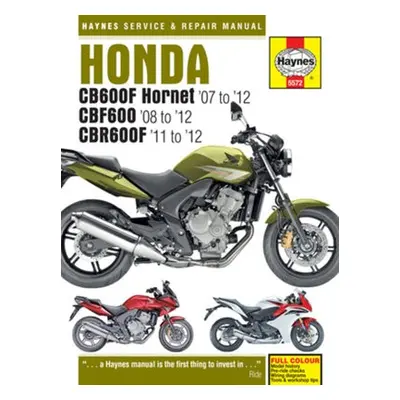 Honda CB600 Hornet, CBF600 a CBR600F (07 - 12) - Coombs, Matthew