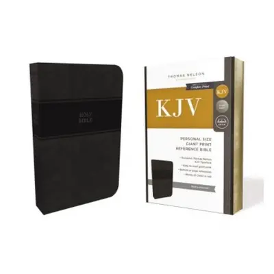 KJV Holy Bible: Personal Size Giant Print with 43,000 Cross References, Black Leathersoft, Red L