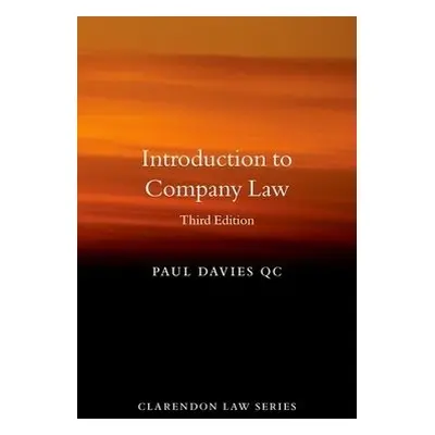 Introduction to Company Law - Davies, Paul (Senior research fellow, Senior research fellow, Harr