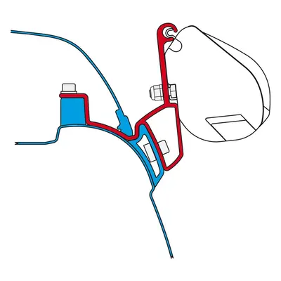 Adaptér pro VW T5 California na markýzy Fiamma F35