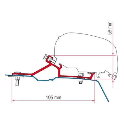 Adaptér pro Renault Master na markýzy Fiamma F65/F80