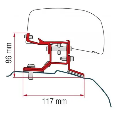 Adaptér pro Ford Custom L1 na markýzy Fiamma F40van