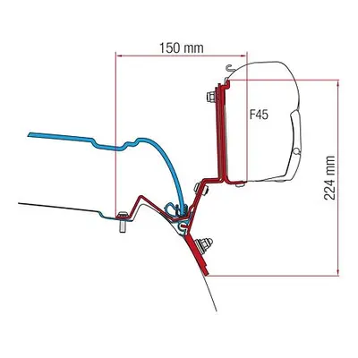 Adaptér pro MB třídy V Marco Polo na markýzy Fiamma F45/F35