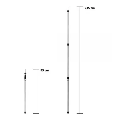 Vertikální teleskopická tyč Relags délka 95–230 cm