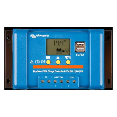 Solární regulátor nabíjení Victron Energy BlueSolar PMW LCD&USB proud 20 A