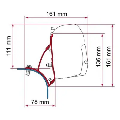 Adaptér Fiamma Kit F45 na VW T5/T6