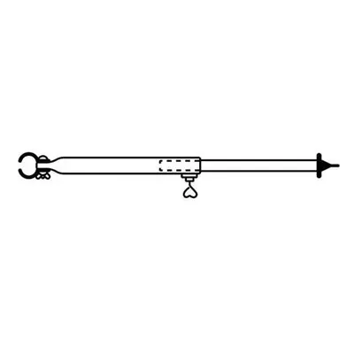 Stavěcí tyč k předstanu boční, vertikální, patka - kleštiny druh 2.