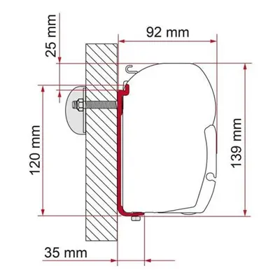 Univerzální adaptér S 120 na markýzy Fiamma F45