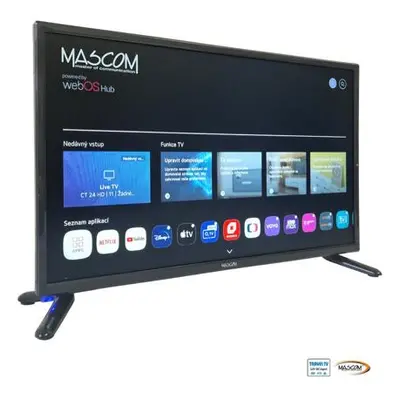 Televize Finlux Mascom 22″, 12 V Travel TV, WebOS, DVB-T2/ S2, WIFI