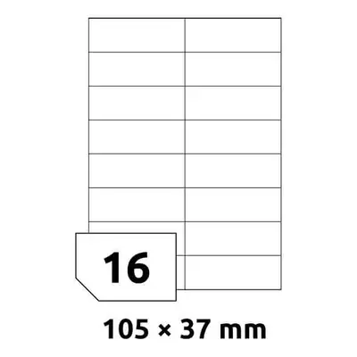 Rayfilm R0100.0907A samolepící 105x35mm bílé 100 listů