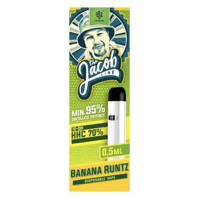 Czech CBD 10-OH-HHC JACOB line Disposable vape 0,5ml | Banana Runtz