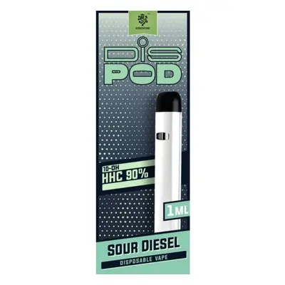 Czech CBD 10-OH-HHC 90% Disposable Vape Pen disPOD 1 ml | Sour Diesel