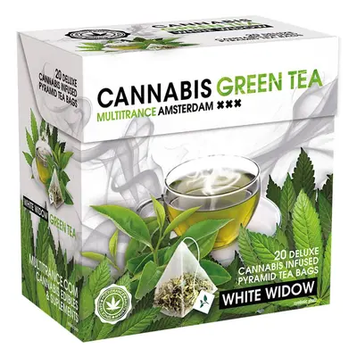 Cannabis Green Tea White Widow Pyramid Bags (x10)