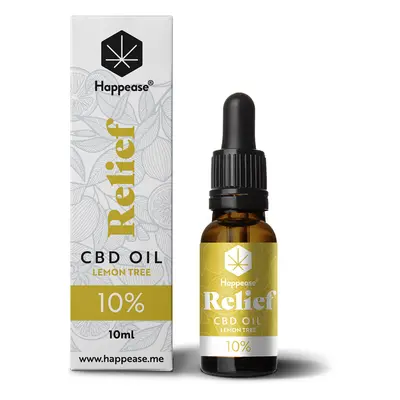 Happease Happease® Relief 10% CBD olej Lemon Tree, 1000mg, 10ml