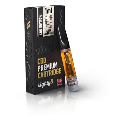 Eighty8 CBD Cartridge 1ml | Super Silver Haze