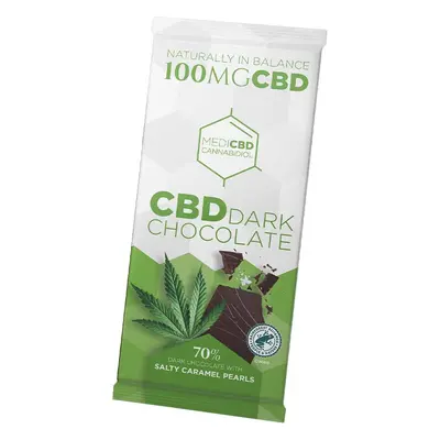 MediCBD CBD 100mg Dark Chocolate Salted Caramel (x15)