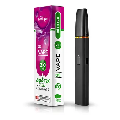 Aporex CBD Disposable Vape 2ml | Bubble Gum