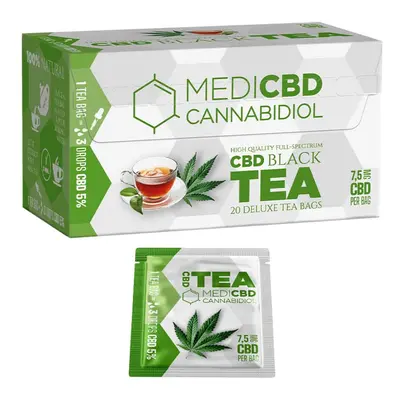 MediCBD CBD 150mg Black Tea Bags (x10)