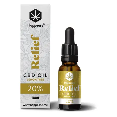 Happease Happease® Relief 20% CBD olej Lemon Tree, 2000mg, 10ml