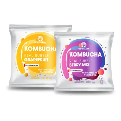 Kombucha Real Bubble Berry Mix + Grapefruit