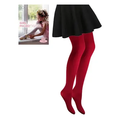 Dívčí punčochové kalhoty GIRL MICRO TIGHTS 50 DEN beet red