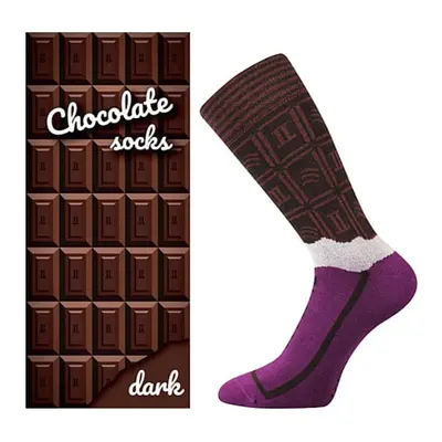 Dárková krabička ponožek Lonka CHOCOLATE dark