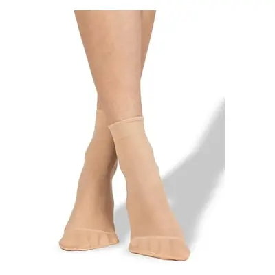 Punčochové ponožky NYLON SOCKS 20 DEN / 5 párů camel