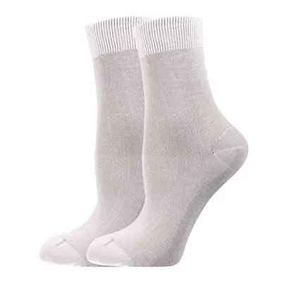 Dámské punčochové ponožky COTTON socks 60 DEN bianco