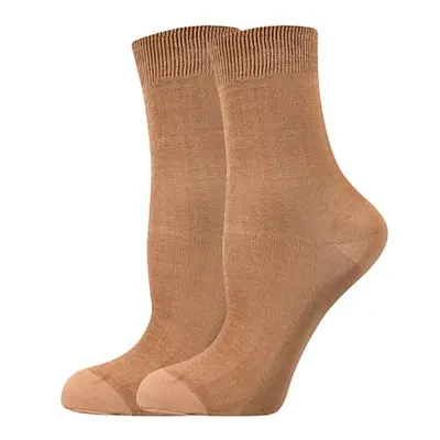 Dámské punčochové ponožky COTTON socks 60 DEN beige