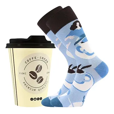 Ponožky Lonka COFFE socks vzor 7