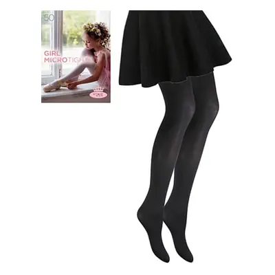 Dívčí punčochové kalhoty GIRL MICRO TIGHTS 50 DEN nero