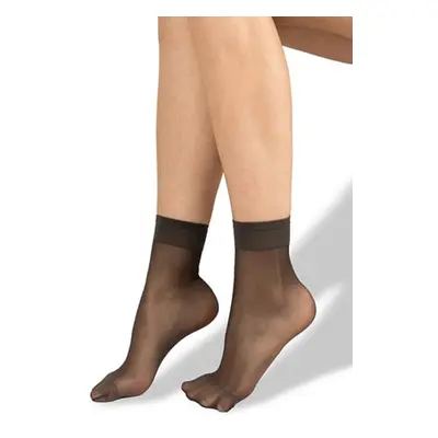 Punčochové ponožky LADY SOCKS 17 DEN / 2 páry fumo