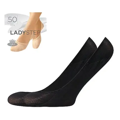 Punčochové ťapky LADY STEP 50 DEN / 2 páry nero