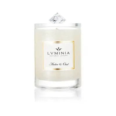 Luminia Přírodní vonná svíčka Amber & Oud, 260g