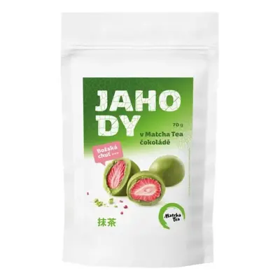 Matcha Tea Lyofilizované jahody v Matcha Tea čokoládě, 70g